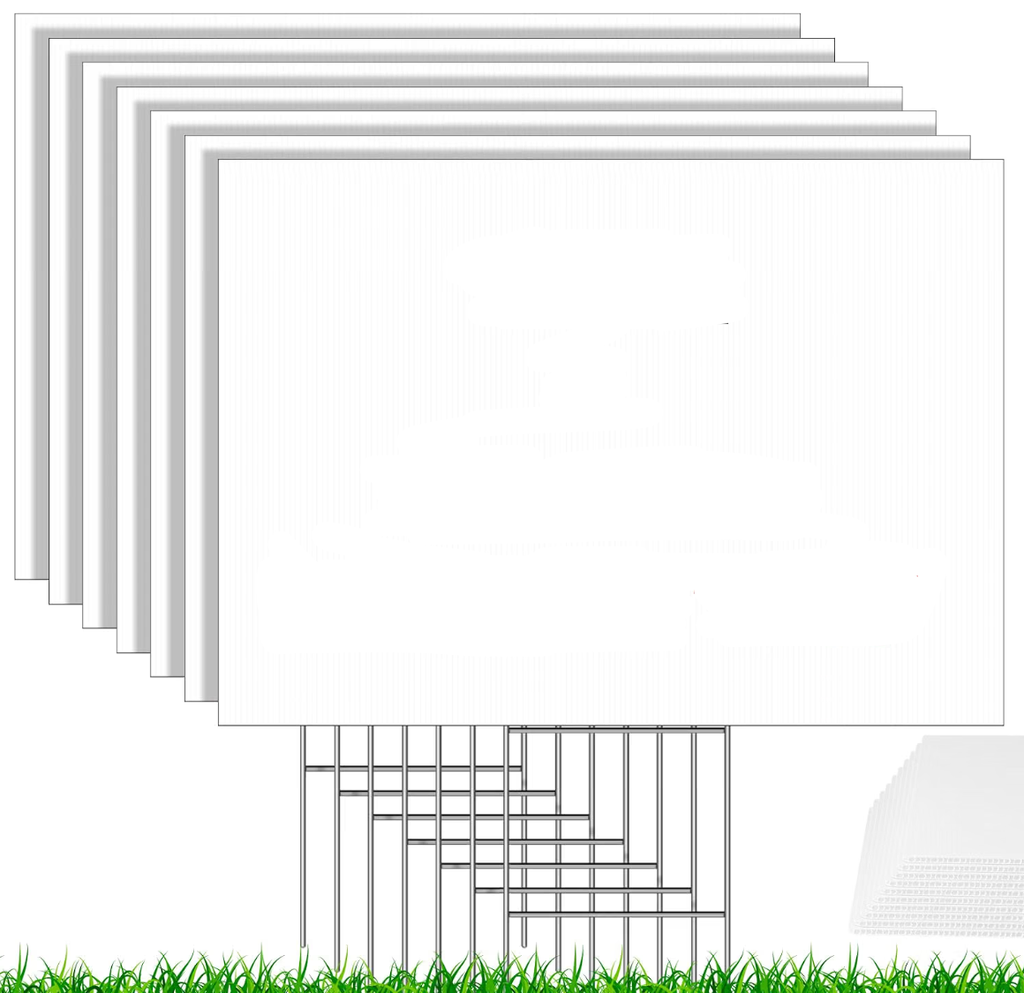 Yard Sign – 18" × 24" – Custom Printed (White)