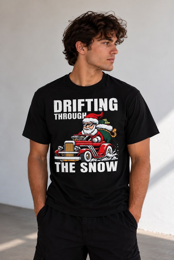 Santa Drift Crew T-Shirt (S)