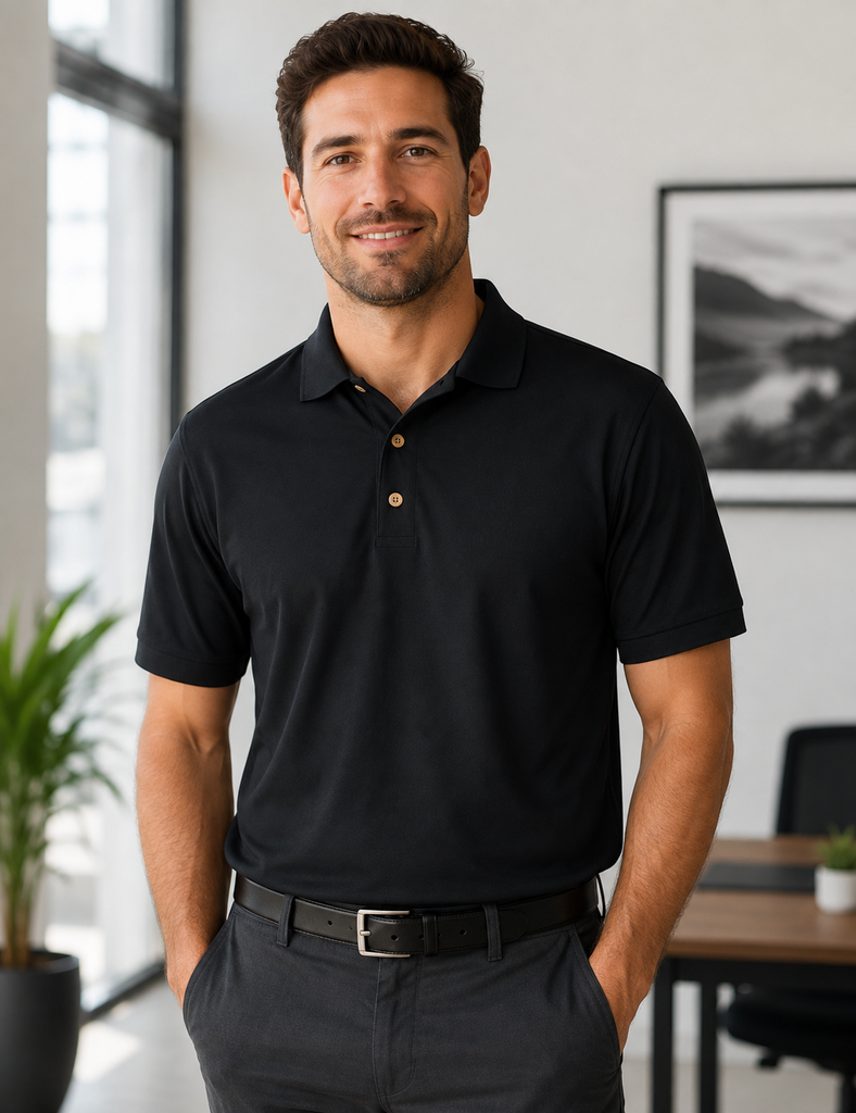 DryBlend Jersey Sport Shirt | Front logo